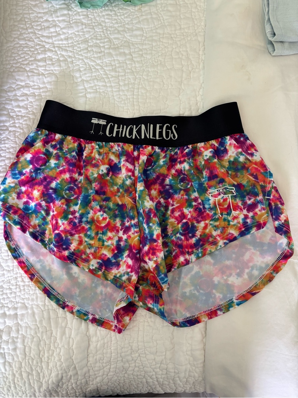 ChicknLegs Women's Athletic Shorts - Multicolor Tie-Dye